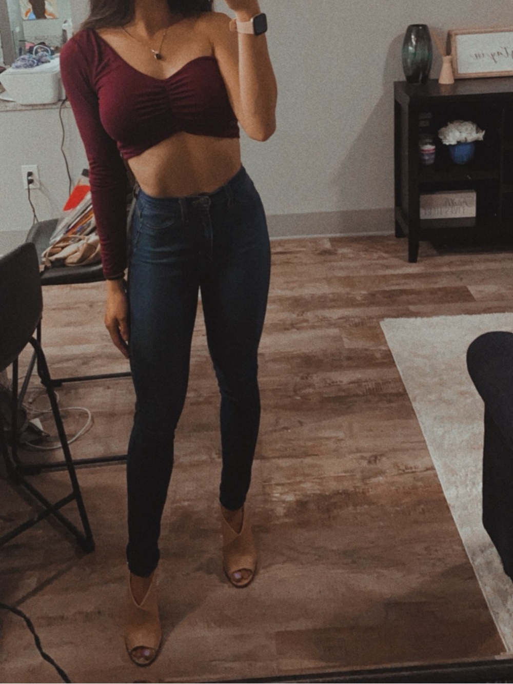 Fashion Nova Blue Skinny Jeans High-Waisted